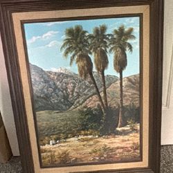 Oil Painting Of California Desert
