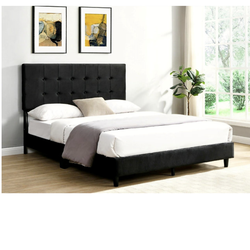 Brand New Black Queen Size Bed Frame with New Mattress/Fast Delivery