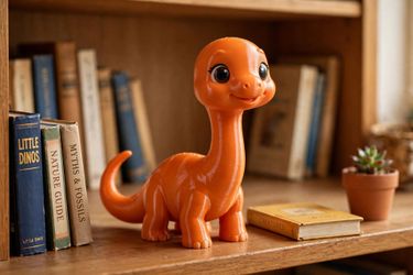 Cute Longneck Dinosaur Toy - 3D Printed Dino Figurine