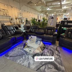 BLUETOOTH LED SOFA, LOVESEAT & CHAIR
