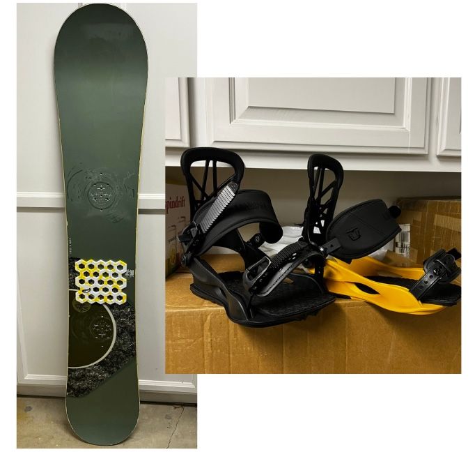 Burton Snowboard 161 Union Flite Pro Bindings Set Men’s Large