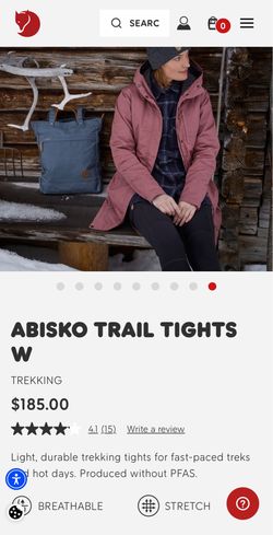 Fjallraven abisko trail tights