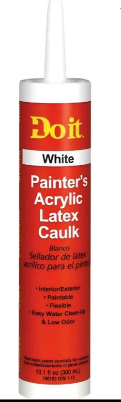 Lot of 12 pk Do it Best painters Acrylic Latex Caulk White