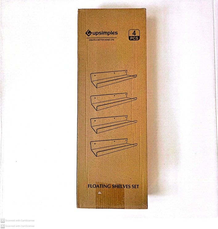 Upsimples 4-Piece Floating Shelves Set