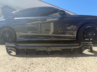 Yofer V2 rear diffuser for 11th gen civic meteorite grey