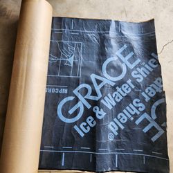 Gracie ice and water shield, Everbilt synthetic underlayment, partial roll