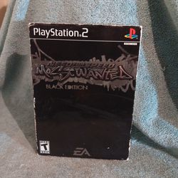 PlayStation 2 Need For Speed Most Wanted Black Edition With: Game- Manual- DVD And Box Works!