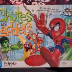 CHUTES and LADDERS ~ SUPER HERO SQUAD Edition -  NEW - CANDYLAND Games
