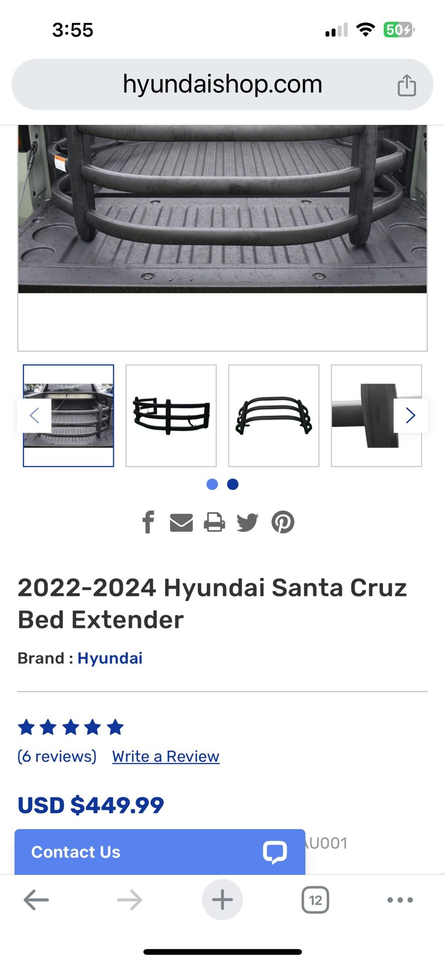 Hyundai Santa Cruz Bed Extender