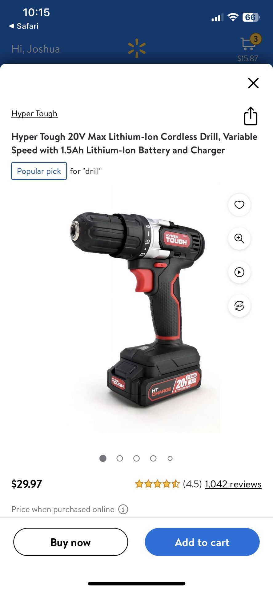Cordless Drill w/ Charger