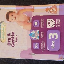 Diapers Size 3: Parent's Choice Dry & Gentle