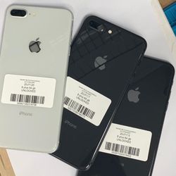 Factory unlocked apple iphone 8 plus 64 gb , store warranty $240 each 