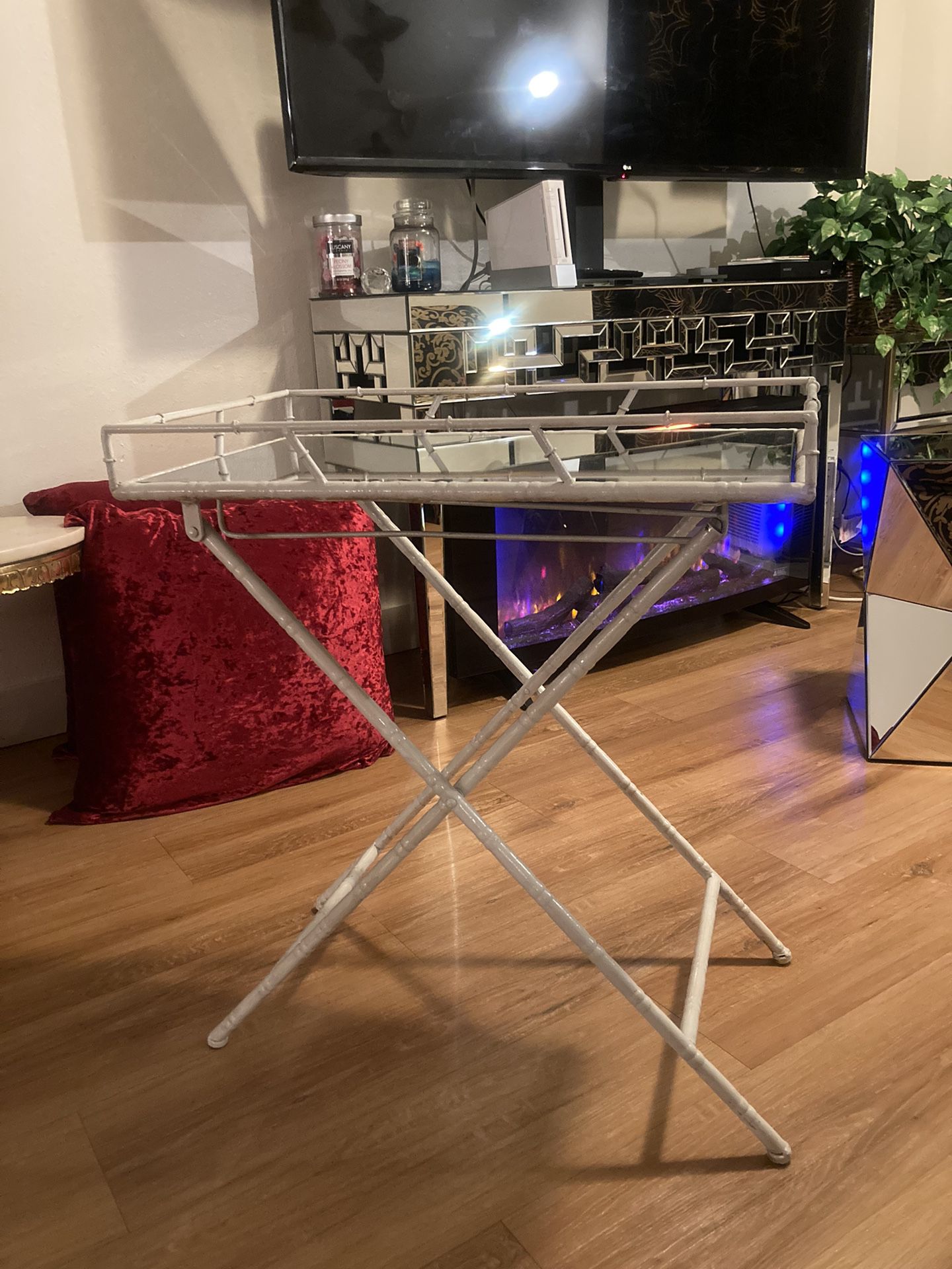 Hobby Lobby Folding Mirrored Tray Table