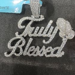 NEW Truly Blessed w/ Flower Pendant 2.63C.T Moissanite SS VS.D Color