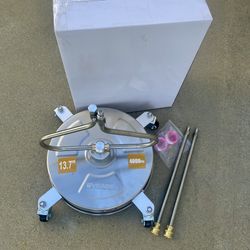 EVEAGE 13.7'' Pressure Washer Surface Cleaner with 4 Wheels 