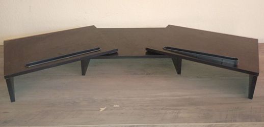 (SOLD) Dual Monitor Stand Riser Office Desktop Organizer Stand for 2 Monitors,