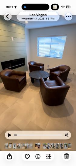 4 Quinton Swivel Chairs & Maricopa Coffee Table