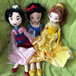 Three Disney Dolls