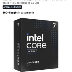 Intel Core Ultra 7 Desktop Processor 265K - 20 cores (8 P-cores + 12 E-cores) up to 5.5 GHz