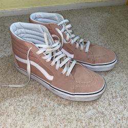 Vans Old Skool High Tops Pink 8.5