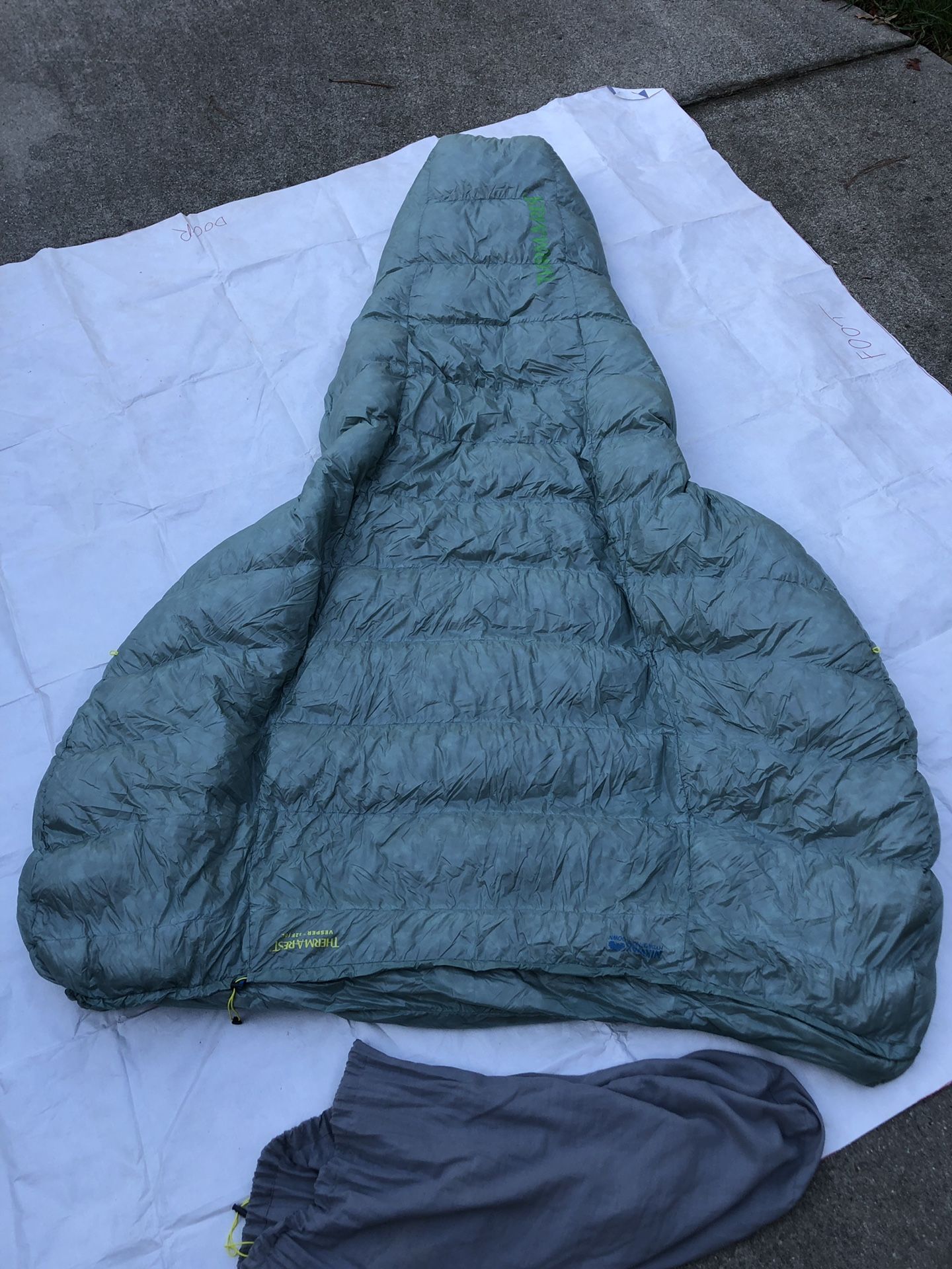 THERM A REST VESPER 32 Ultralite quilt.