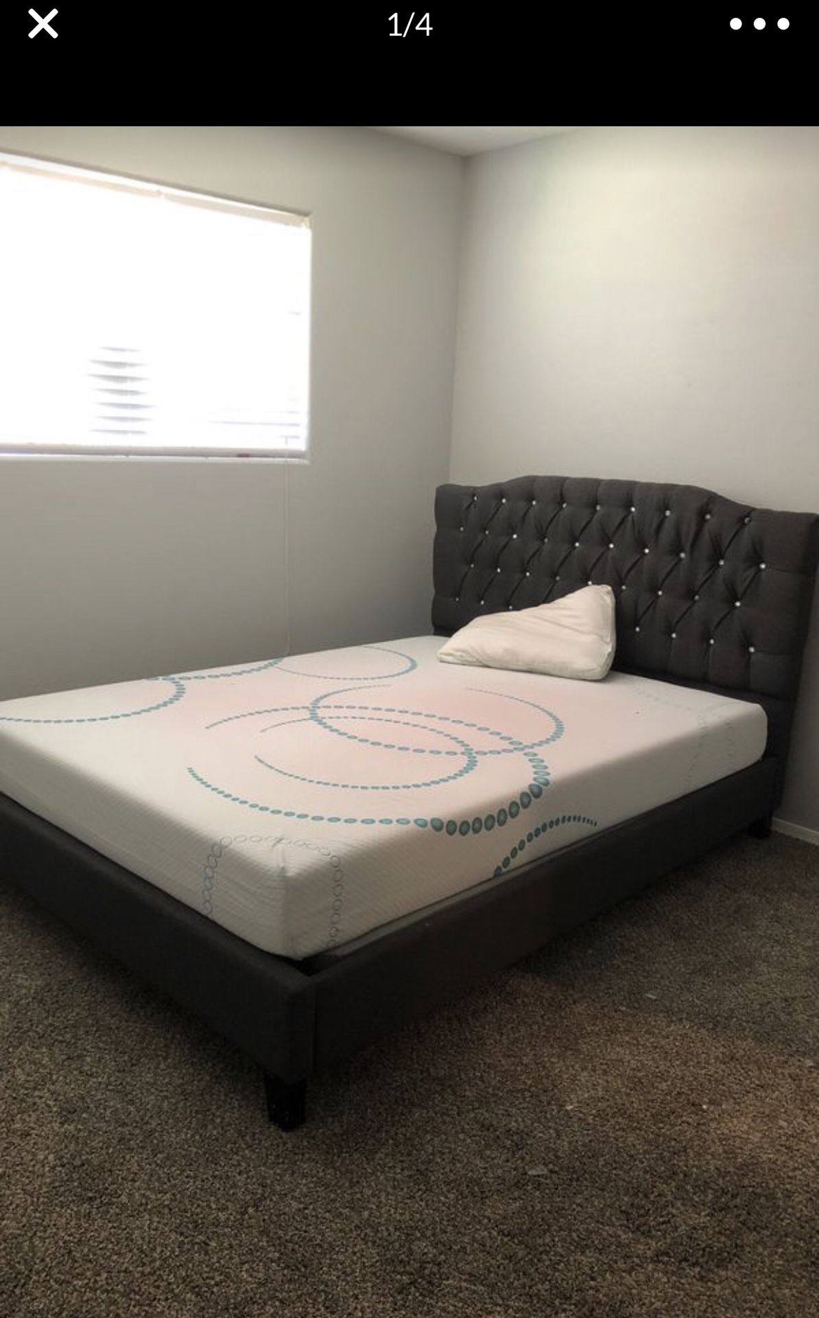 New Bed with head board and bed frames