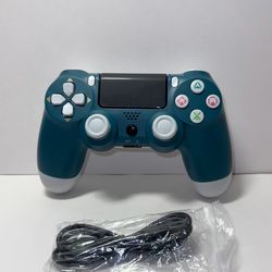 Green And White Wireless Controller For PS4 