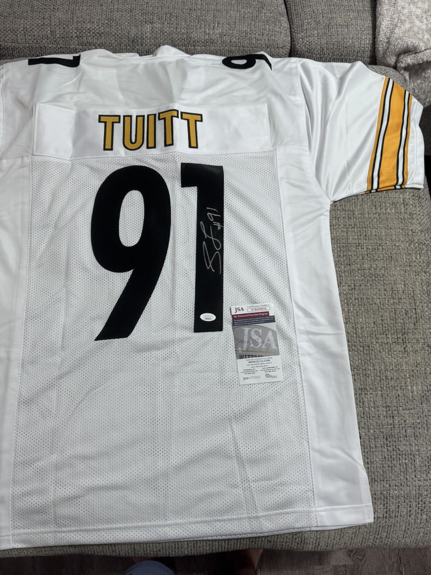 Stephon Tuitt Signed Autograph Custom Jersey - JSA Coa - Pittsburgh Steelers