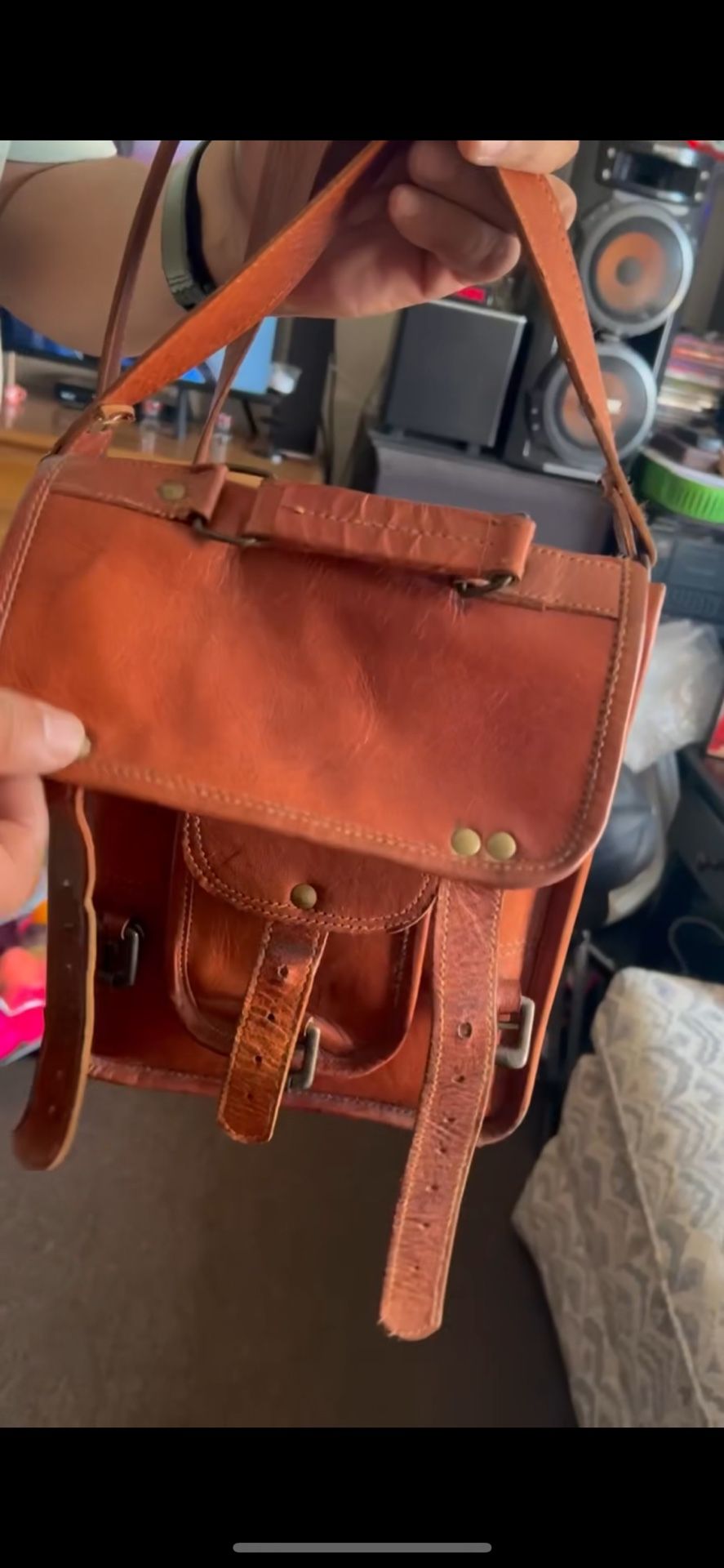 Bolsa De Piel/ Leather Satchel Bag | Lindsay Ca