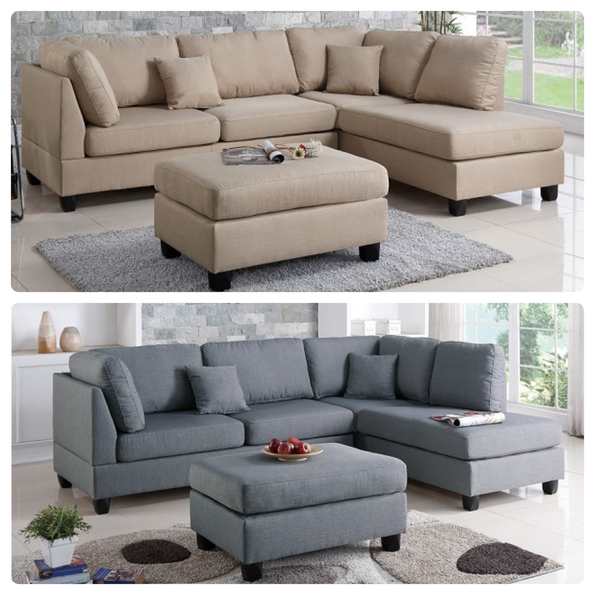 3-Pcs Sectional