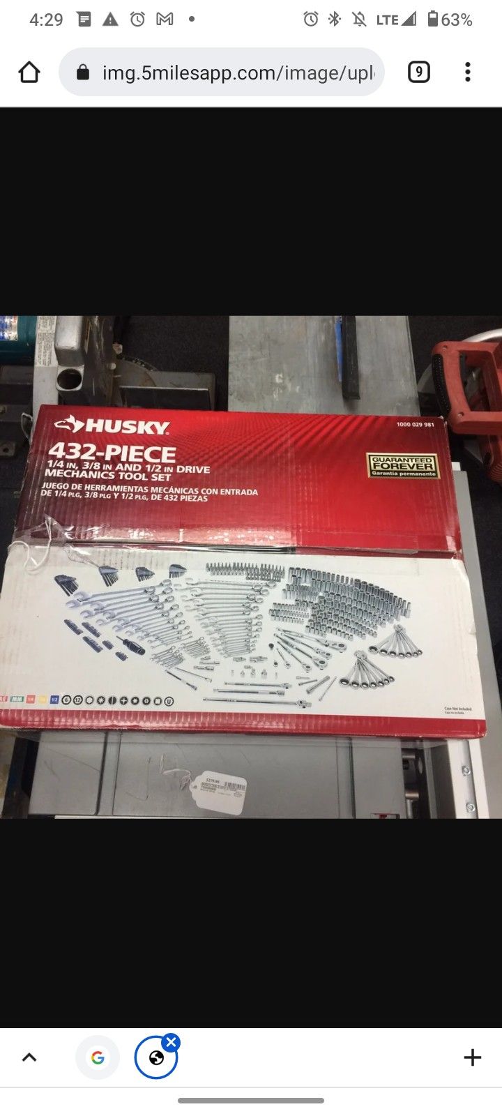 Husky 432 Piece Mechanics Tool Set