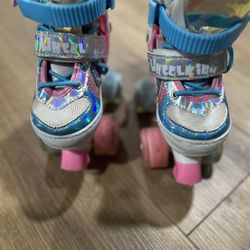 Wheel Kids rollerskates light up wheels size small adjustable