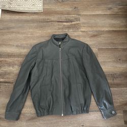 manuel herrero leather bomber jacket men’s