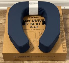 🚽Lunderg 3” Foam Padded Toilet Seat Riser, Suction Cups, Velcro (brand new)