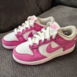 Pink Nike Dunk Low Kids Shoes Size 11c