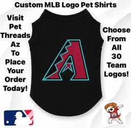 Custom MLB Team Logo Pet Shirts