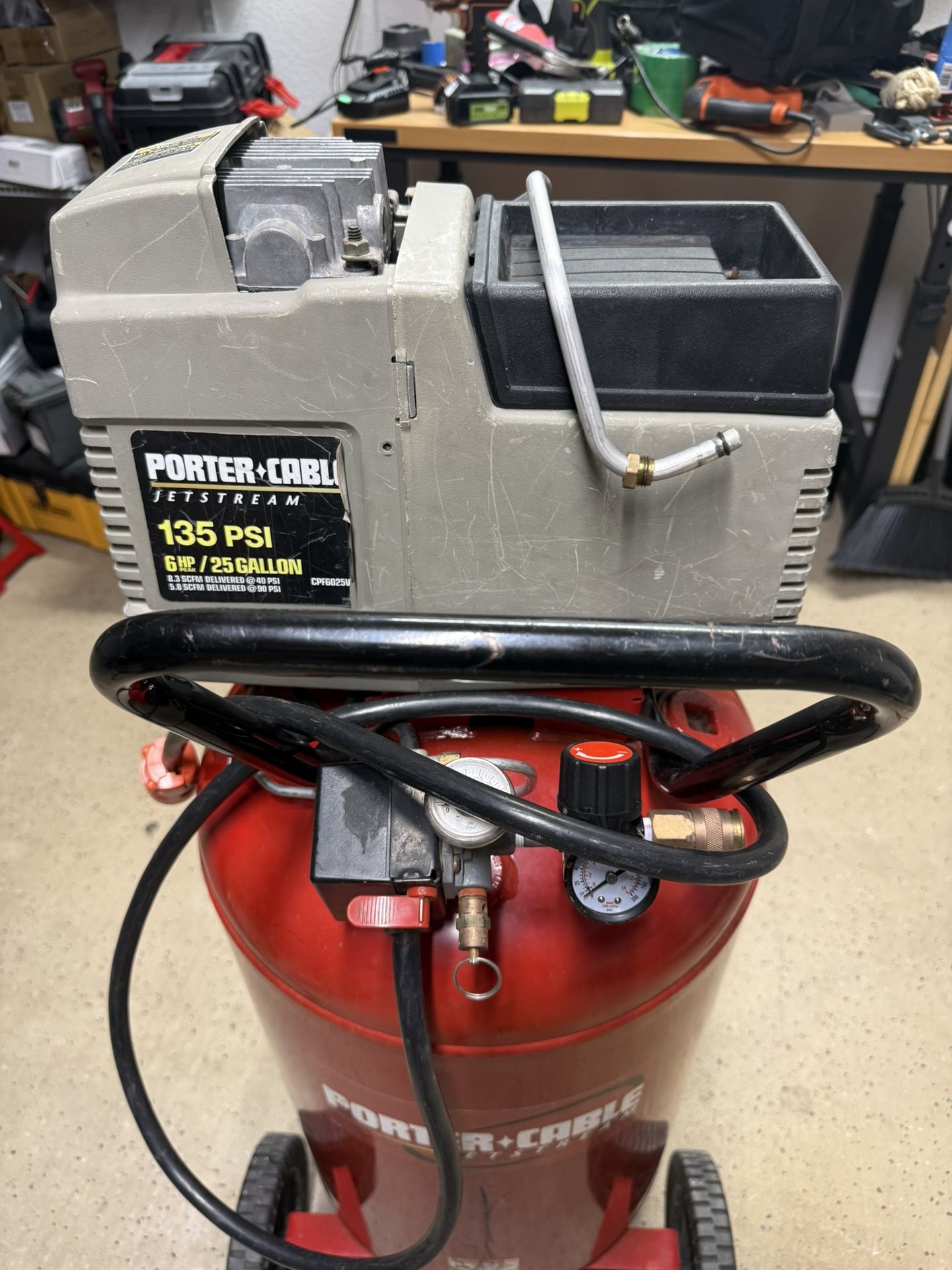 Porter Cable Air Compressor - Needs New Discharge Pipe