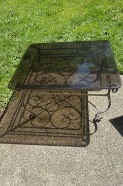 Set of 2!!!!!!Vintage 1994 Real Steel Dining And Coffee Table