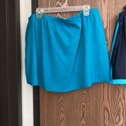 Aqua Blue Swim Skirt Size 22