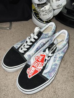 Galaxy Laced Vans (never Been Worn)