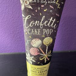 New Bath & Body Works CONFETTI CAKE POP Cream LOTION Full Size