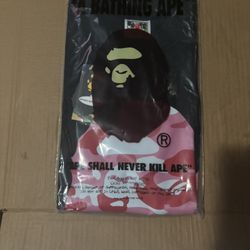 Bape tee pink camo shirt 