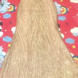 Rose Gold Rhinestone Dress 