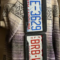 Sparkling license plate cover