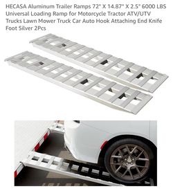 Aluminum Trailer Ramps 72" X 14.87"