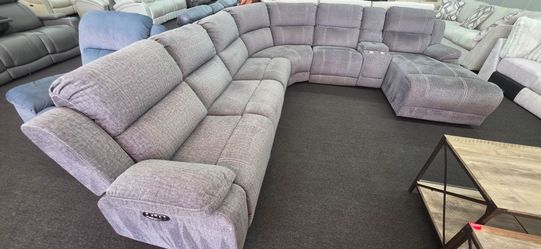 Forrest Green upholstered Power reclining sectional