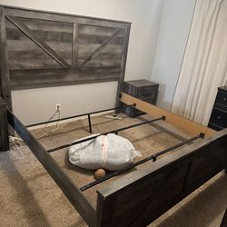 King Bed Frame and box springs