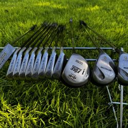 Complete 12-Club Golf Set – Golden Bear 3-P Irons, Driver, 3W, 5W & Putter