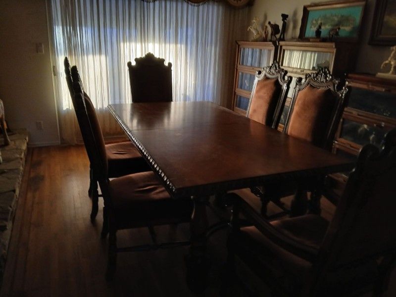 Indonesian Dining Table With Chairs Original Priced At $14,000