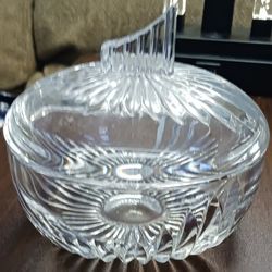 MCM NACHTMANN BLEIKRISTALL WEST GERMANY 24% LEAD CRYSTAL CANDY DISH LISTED FOR $32.40-$44.92